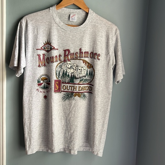 Vintage 90’s Mount Rushmore South Dakota Tee Shirt Size Large USA Made - Picture 7 of 8